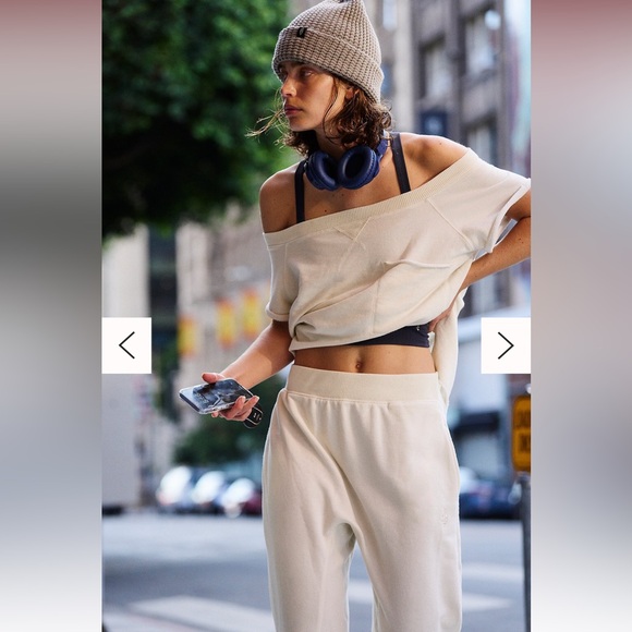 NWT Free People Movement One To Beat Beat Set in Gray Opal Size: L - Picture 2 of 5